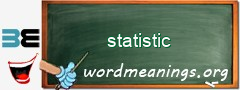 WordMeaning blackboard for statistic